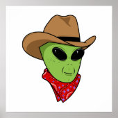 Alien Cowboy Poster (Voorkant)