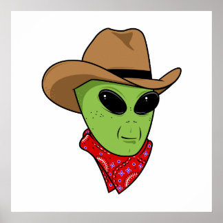 Alien Cowboy Poster