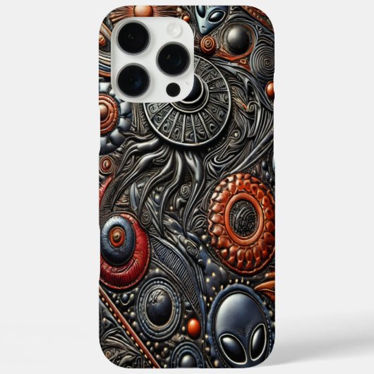 Alien Craft & Cosmic Symbols aangekondigd Case-Mate iPhone Case (Achterkant)