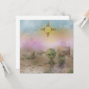 Alien Crash ruimteschip Roswell New Mexico Kaart