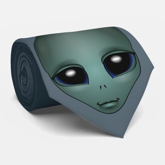 Alien Cravates Cadeaux Gris Alien cravate Alien Ar (Roulé)