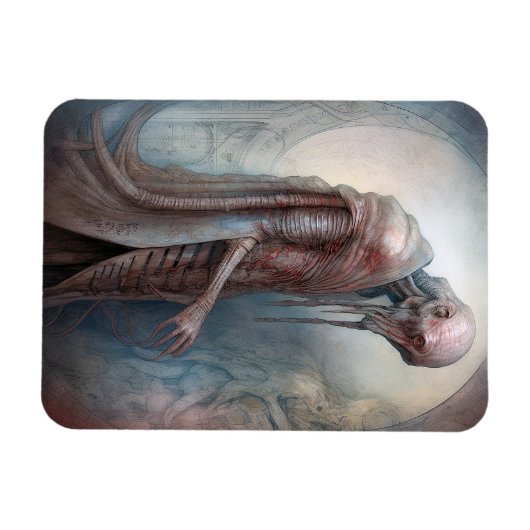 Alien Creature Science Fotion Magneet (Horizontaal)