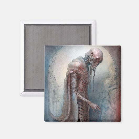 Alien Creature Science Fotion Magneet (Voorkant / Achterkant)
