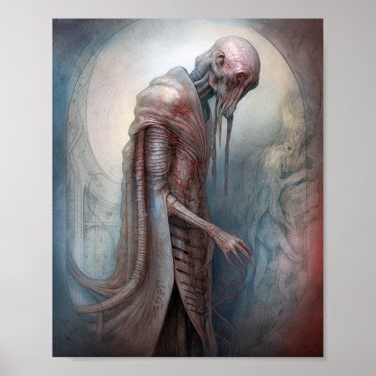 Alien Creature Science Fotion Poster (Voorkant)