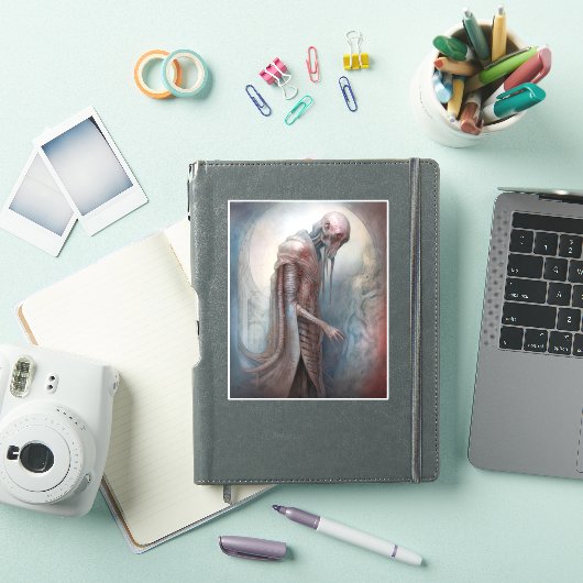 Alien Creature Science Fotion Sticker (iPad Cover)