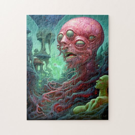 Alien Creature Surreal Horror Art Legpuzzel (Verticaal)