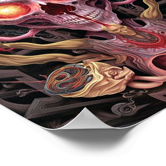 Alien Creature Surreal Horror Art Poster (Hoek)