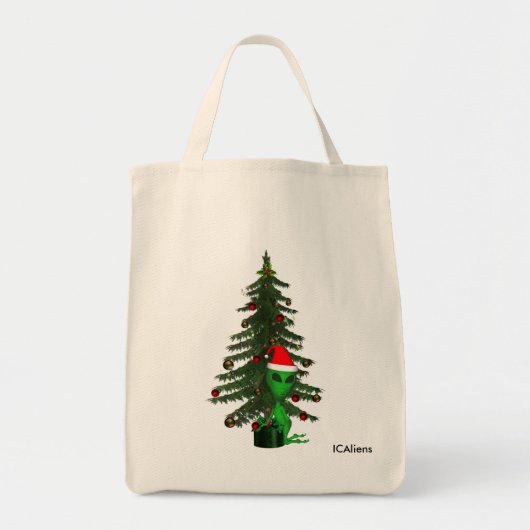 Alien Creatures Santa Canvas tas (Voorkant)