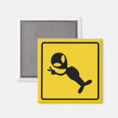 Alien Crossing Zone Magnet Magneet (Voorkant / Achterkant)