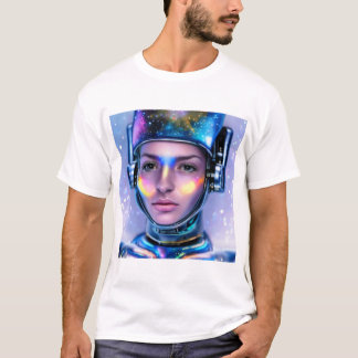Alien Cyborg Space Woman T-shirt