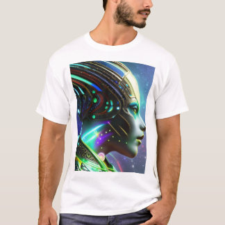 Alien Cyborg Woman Bot T-shirt