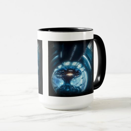 Alien dans la Mug Combo Space, 15 oz (Devant droit)