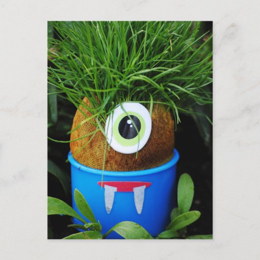 Alien Dans Ma Carte Postale Jardin (Devant)