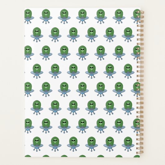 Alien dans son petit vaisseau spatial (Dos)