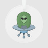 Alien dans son petit vaisseau spatial (dos)