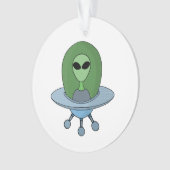 Alien dans son petit vaisseau spatial (devant)