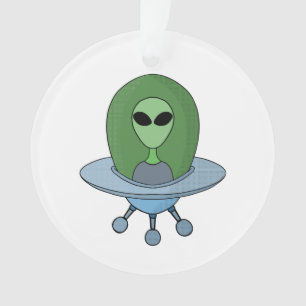 Alien dans son petit vaisseau spatial
