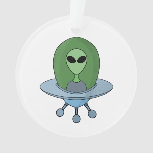 Alien dans son petit vaisseau spatial (devant)