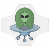 Alien dans son petit vaisseau spatial (Plat)