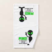 Alien de paix (Serviette à main)