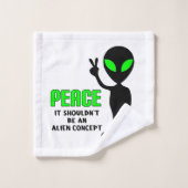 Alien de paix (Gant de toilette)