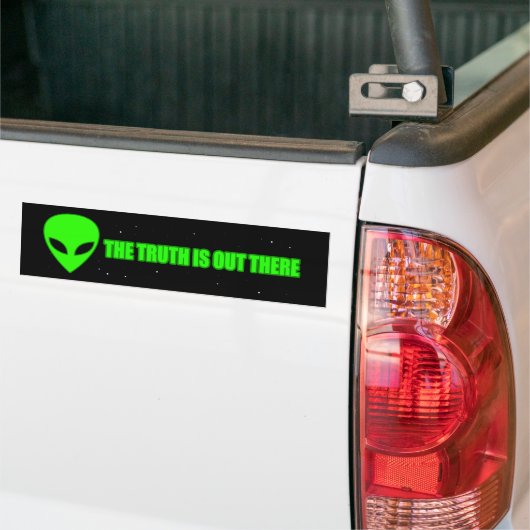 ALIEN de waarheid is er. Bumpersticker (Op Truck)