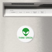 Alien Denk Groene Magneet (Insitu (Vaatwasser))