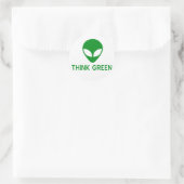 Alien Denk Groene Stickers (Tas)