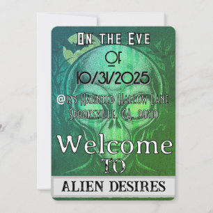 Alien Desires Halloween Kaart