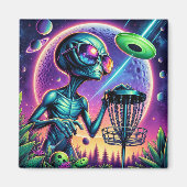 Alien Disc Golf Magneet (Voorkant)