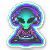 Alien DJ Sticker (Voorkant)