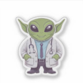 Alien Doctor Sticker (Voorkant)