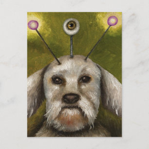 Alien Dog Briefkaart