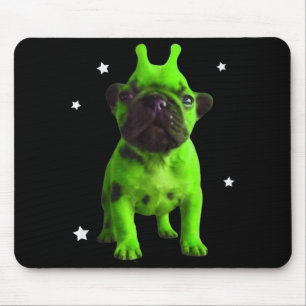 Alien Dog Meme Retro Grappige Hond Vintage Ruimte Muismat