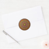 Alien Drum (sticker) Ronde Sticker (Envelop)
