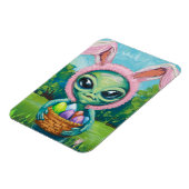 Alien Easter Bunny Magneet (Linkerzijde)