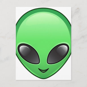 alien emoji briefkaart