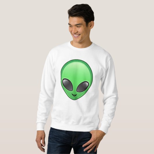alien emoji  sweatshirt (Devant entier)