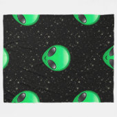 alien emojis fleece deken (Voorkant (Horizontaal))