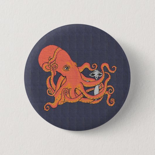 Alien en en Octopus Friend Button (Voorkant)