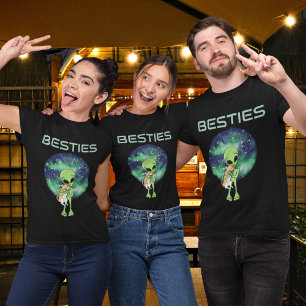 Alien en Kat BFF T-shirt Ruimte Vrienden