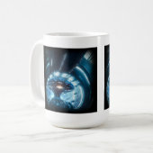 Alien en Mug classique de l'espace, 15 oz (Devant gauche)