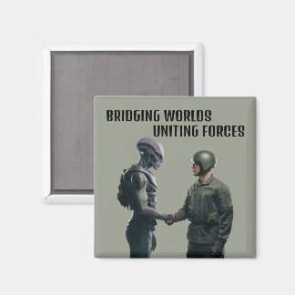 Alien en soldaat magneet