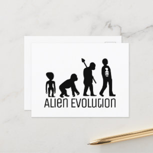 Alien Evolution, buitenaardse Alien Briefkaart