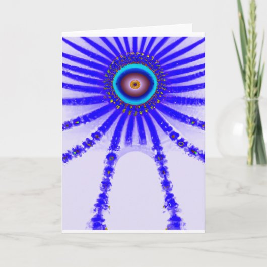 Alien Eye drops down for the Holidays Kaart (Voorkant)