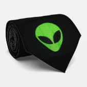 Alien face2-stropdas stropdas (Opgerold)