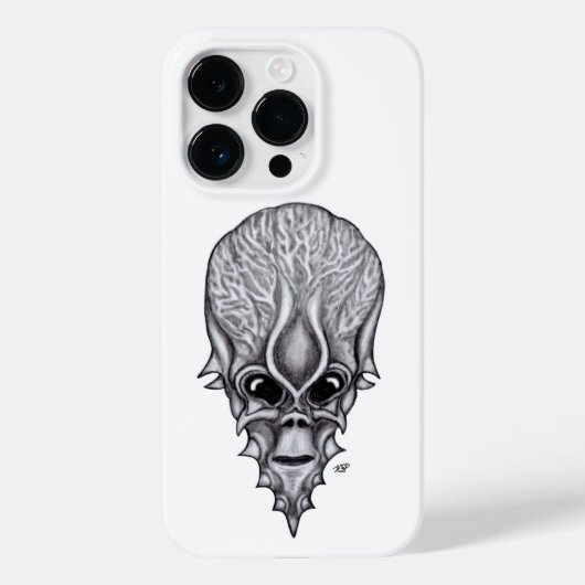 Alien Face , Afrikaanse schedelwederopbouw Case-Mate iPhone Case (Achterkant)