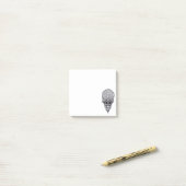 Alien Face , Afrikaanse schedelwederopbouw Post-it® Notes (Op bureau)