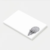 Alien Face , Afrikaanse schedelwederopbouw Post-it® Notes (Schuin)