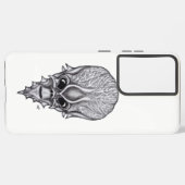 Alien Face , Afrikaanse schedelwederopbouw Samsung Galaxy Hoesje (Achterkant horizontaal)